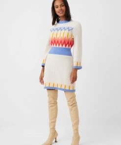 French Connection Neya Fair Isle Knit Mini Dress