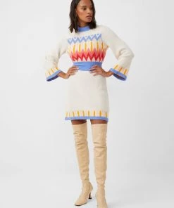 French Connection Neya Fair Isle Knit Mini Dress