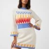 French Connection Neya Fair Isle Knit Mini Dress 1 French Connection Neya Fair Isle Knit Mini Dress