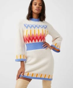 French Connection Neya Fair Isle Knit Mini Dress