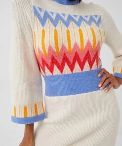 French Connection Neya Fair Isle Knit Mini Dress