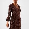 French Connection Eeka Cluster Sequin Mini Dress Sale