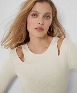 French Connection Sale Safi Ribbed Jersey Midi Dress