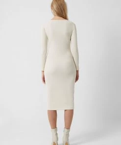 French Connection Sale Safi Ribbed Jersey Midi Dress