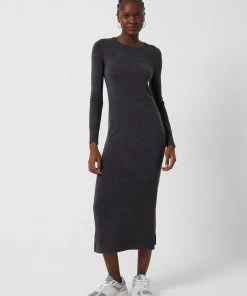 French Connection Babysoft Crew Neck Midi Dress