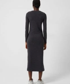 French Connection Babysoft Crew Neck Midi Dress