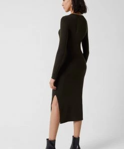 French Connection Babysoft Crew Neck Midi Dress Sale