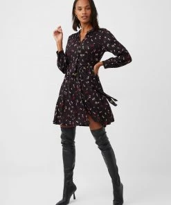French Connection Sale Chiara Meadow Jersey Belted Dress