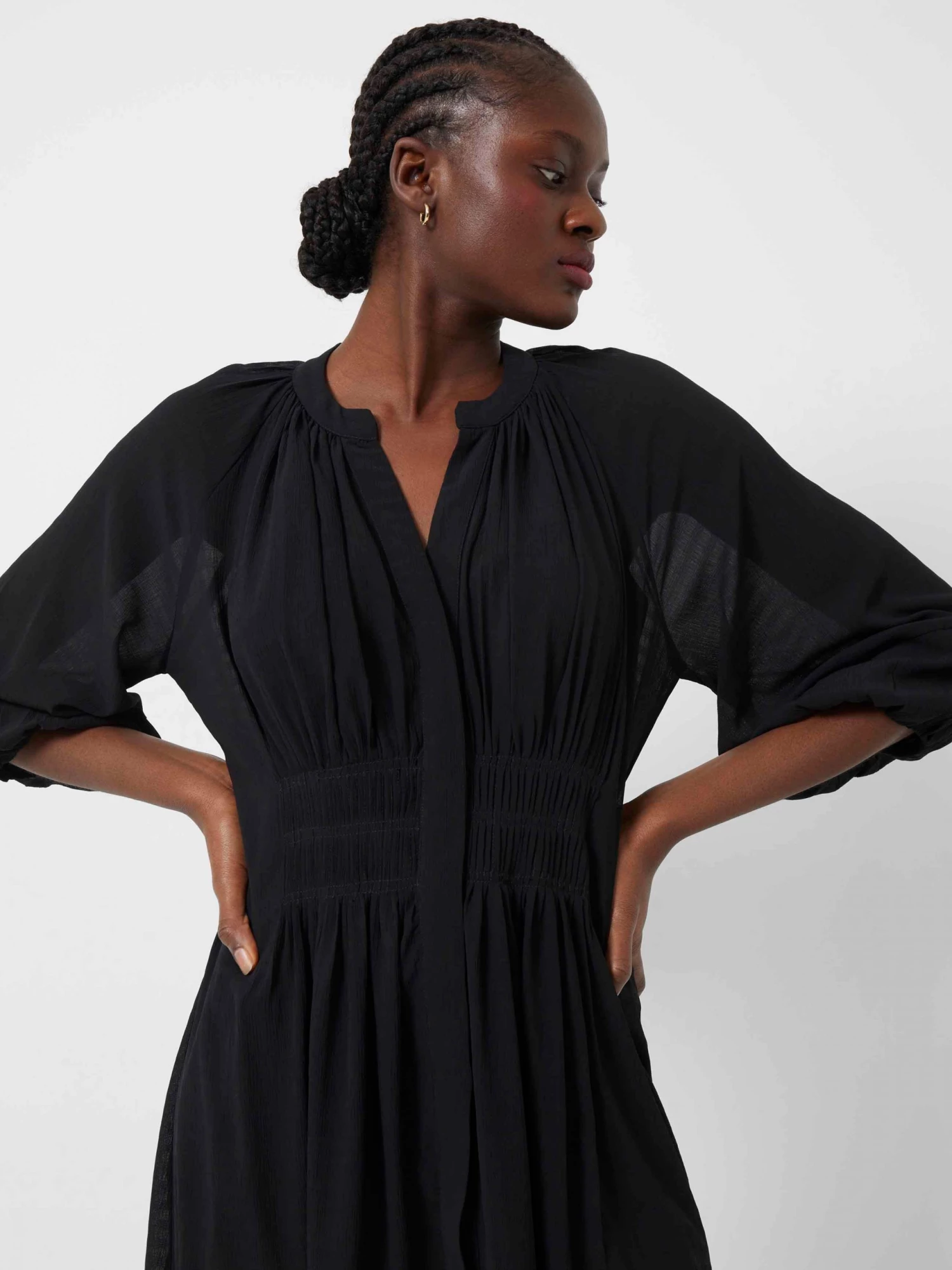 French Connection Cora Pleated Mini Dress New In 4 French Connection Cora Pleated Mini Dress New In