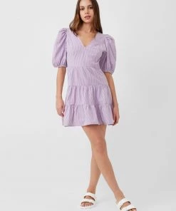 French Connection Sale Gingham Tiered Mini Dress