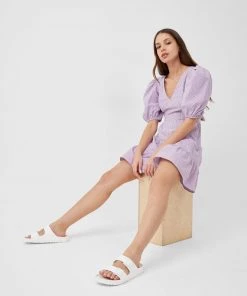 French Connection Sale Gingham Tiered Mini Dress