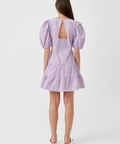 French Connection Sale Gingham Tiered Mini Dress
