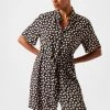 French Connection Aura Drape Shirt Dress