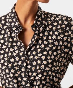 French Connection Aura Drape Shirt Dress