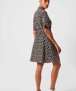 French Connection Aura Drape Shirt Dress