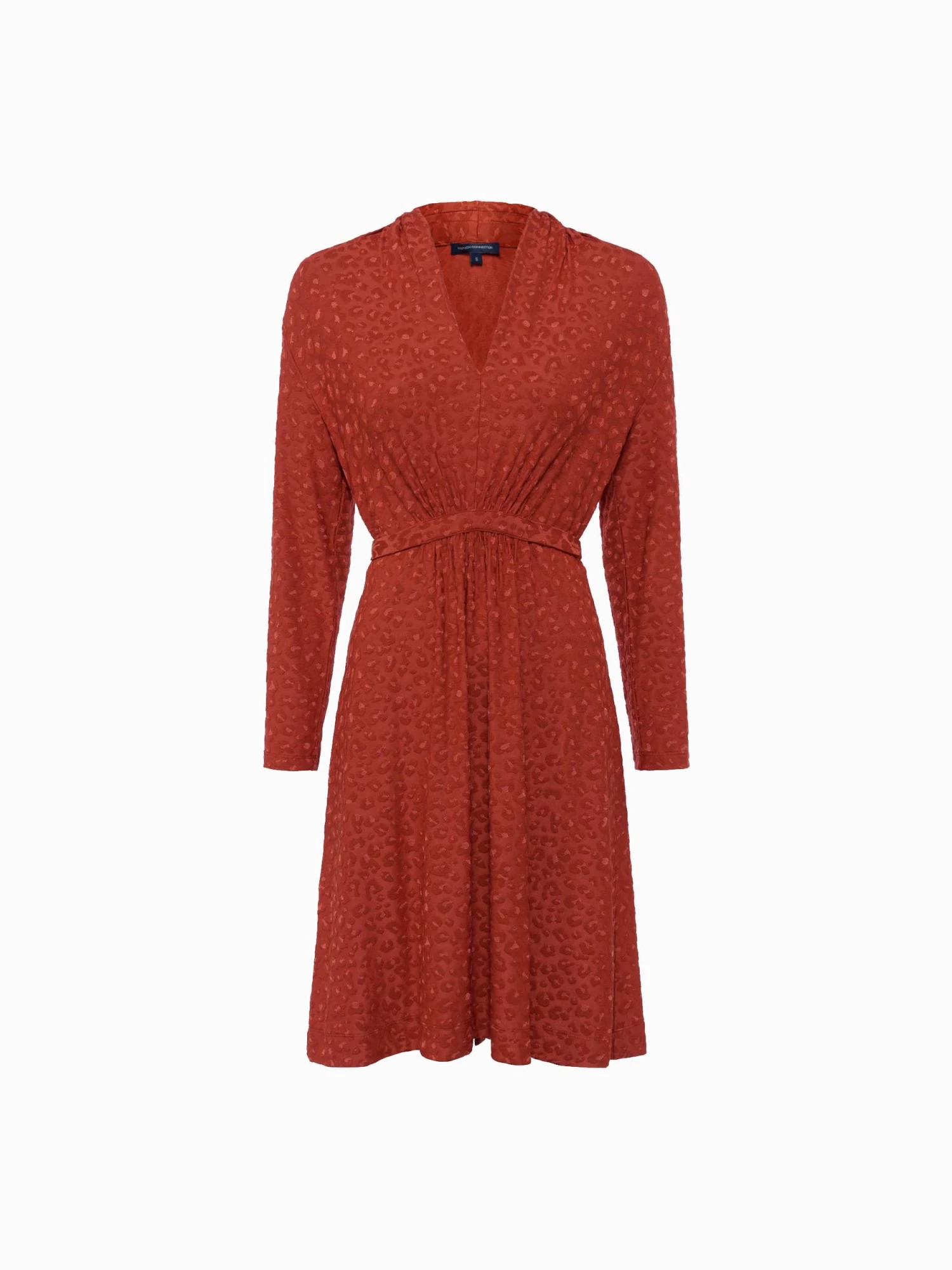 French Connection Sibley Eco Jacquard Jersey Dress 8 French Connection Sibley Eco Jacquard Jersey Dress