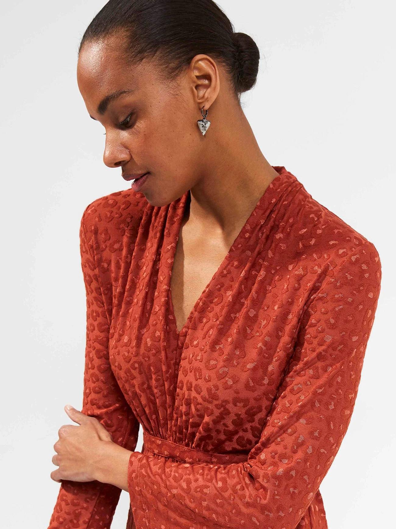 French Connection Sibley Eco Jacquard Jersey Dress 5 French Connection Sibley Eco Jacquard Jersey Dress