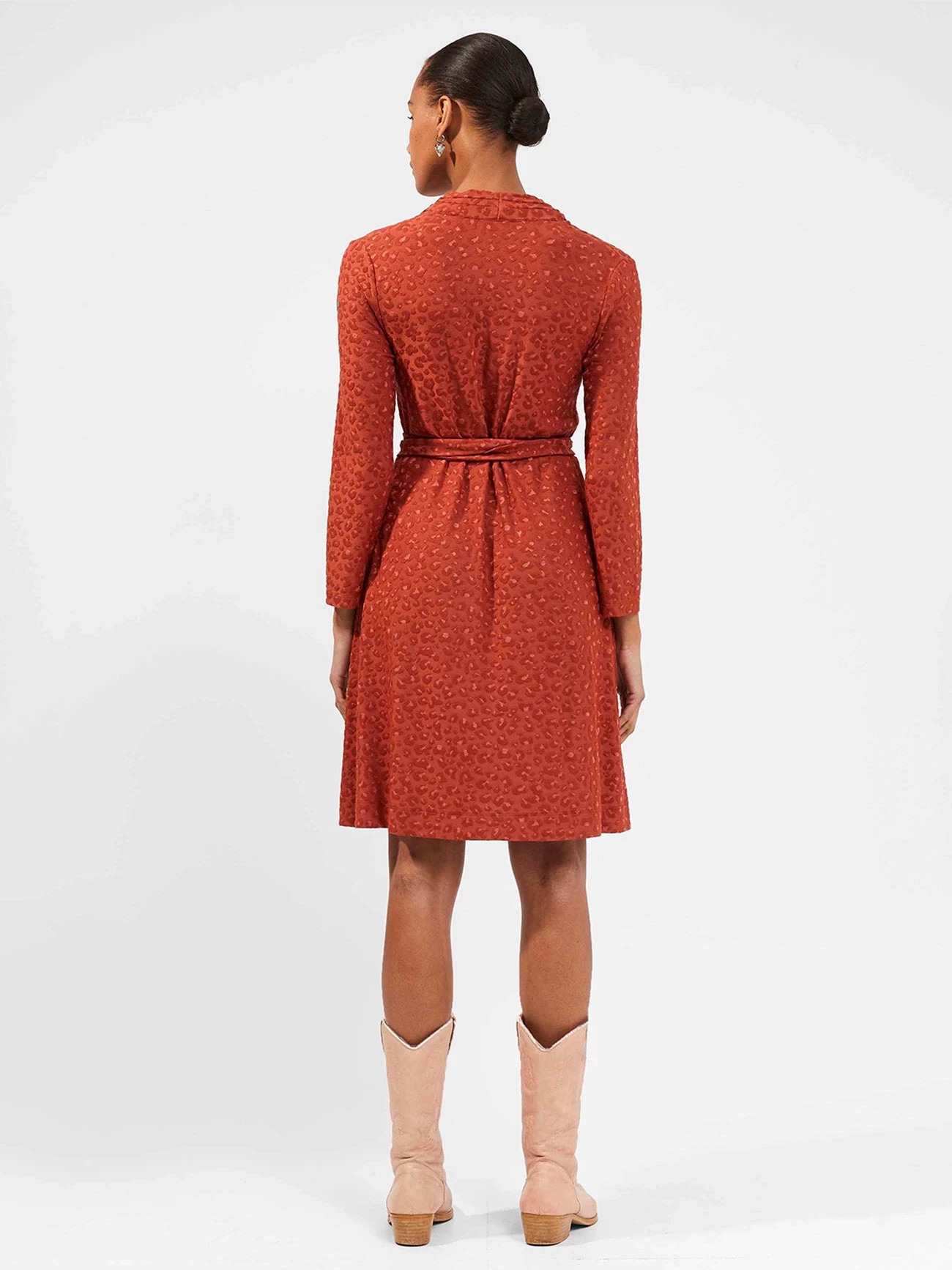 French Connection Sibley Eco Jacquard Jersey Dress 7 French Connection Sibley Eco Jacquard Jersey Dress
