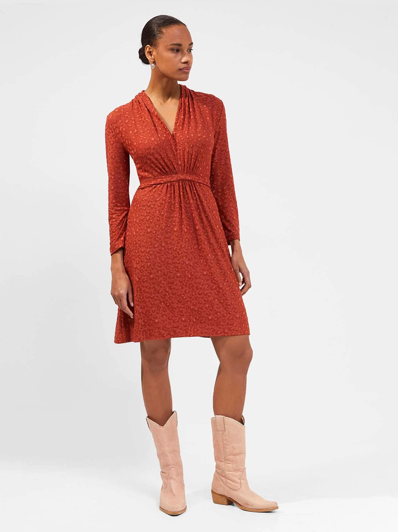French Connection Sibley Eco Jacquard Jersey Dress 4 French Connection Sibley Eco Jacquard Jersey Dress