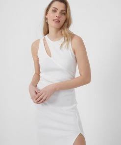 French Connection Rasha Organic Ribbed Jersey Dress