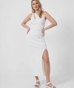 French Connection Rasha Organic Ribbed Jersey Dress