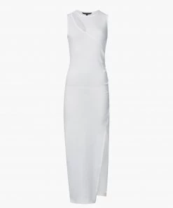 French Connection Rasha Organic Ribbed Jersey Dress