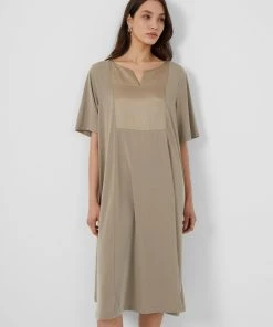 French Connection Dresses Renya Mixed Media Jersey Dress 10 French Connection Dresses Renya Mixed Media Jersey Dress