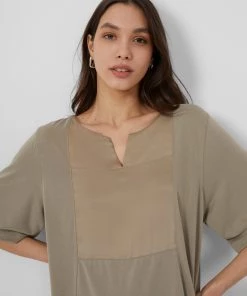 French Connection Dresses Renya Mixed Media Jersey Dress 11 French Connection Dresses Renya Mixed Media Jersey Dress