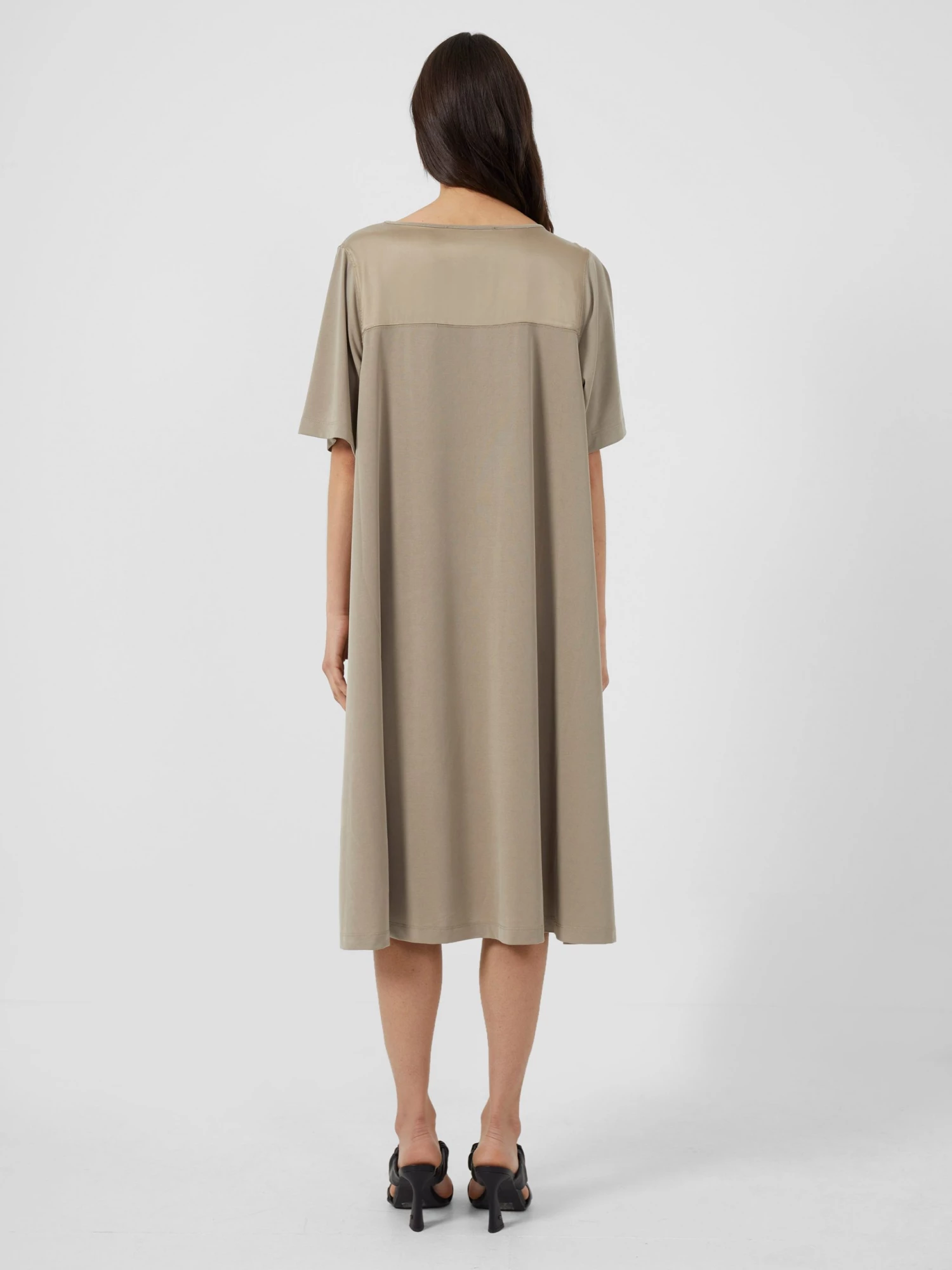 French Connection Dresses Renya Mixed Media Jersey Dress 7 French Connection Dresses Renya Mixed Media Jersey Dress