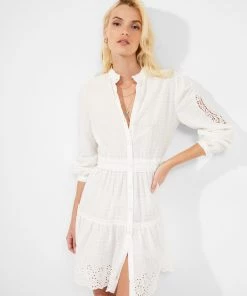 French Connection New In Arpina Lace-Mix Mini Dress