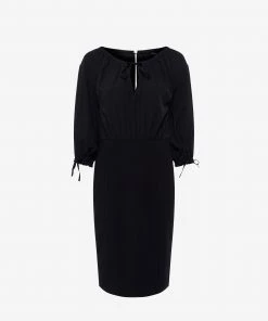 French Connection Dresses Courtney Crepe Mix Fitted Mini Dress