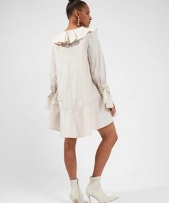 French Connection New In Acantha Organic Striped V-Neck Dress