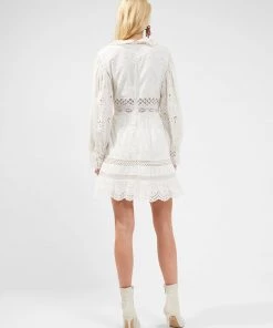 French Connection Biton Embroidery Mini Dress 10 French Connection Biton Embroidery Mini Dress