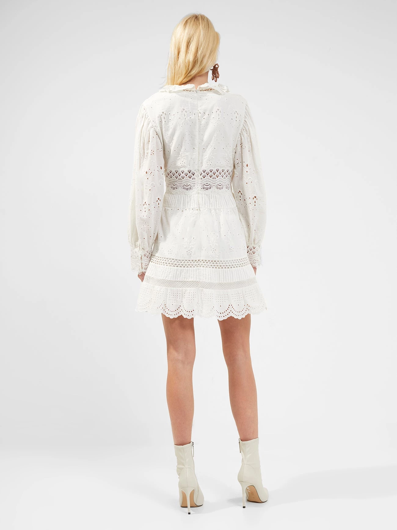 French Connection Biton Embroidery Mini Dress 6 French Connection Biton Embroidery Mini Dress