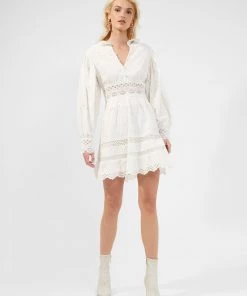 French Connection Biton Embroidery Mini Dress 9 French Connection Biton Embroidery Mini Dress