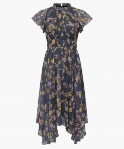 French Connection Diana Recycled Crinkle Flowing Dress