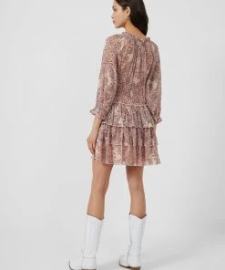 French Connection Demetra Tiered Gathered Skirt Dress New In