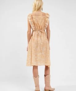 French Connection Adena Square-Neck Lurex Mini Dress