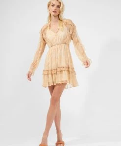 French Connection Callie Crinkle Ruffle Mini Dress