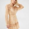 French Connection Callie Crinkle Ruffle Mini Dress