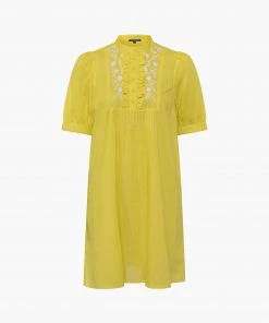 French Connection Alowie Lawn Organic Embroidered Mini Dress
