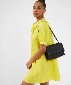 French Connection Alowie Lawn Organic Embroidered Mini Dress