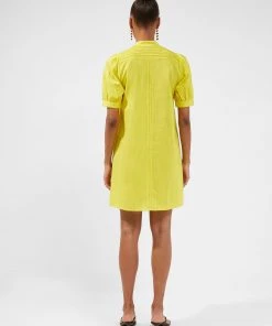 French Connection Alowie Lawn Organic Embroidered Mini Dress