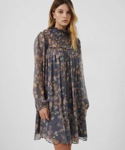 French Connection Diana Recycled Crinkle Dress Sale