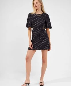 French Connection Augustine Verona Crepe Mini Dress Sale