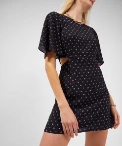 French Connection Augustine Verona Crepe Mini Dress Sale