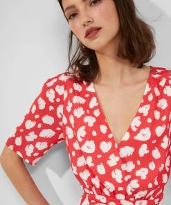 French Connection Aimee Verona Drape Front Split Midi Dress New In 9 French Connection Aimee Verona Drape Front Split Midi Dress New In