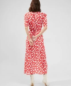 French Connection Aimee Verona Drape Front Split Midi Dress New In 10 French Connection Aimee Verona Drape Front Split Midi Dress New In