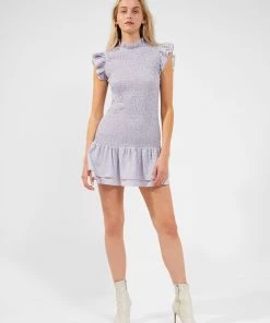 French Connection New In Elao Verona Crepe Smock Dress