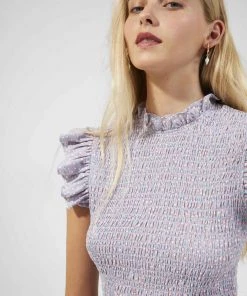 French Connection New In Elao Verona Crepe Smock Dress